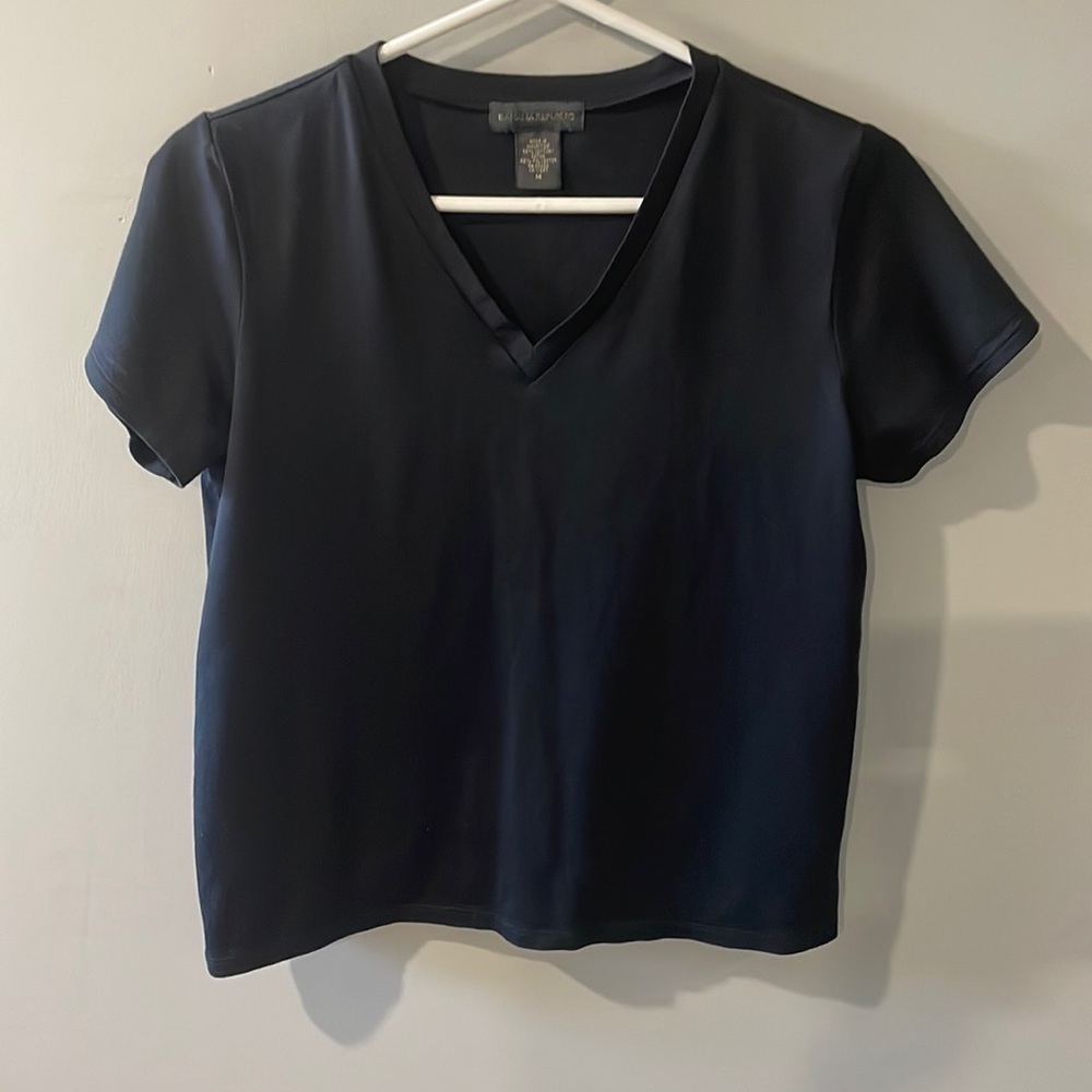Banana Republic Basic Black V-NeckTee Size Medium